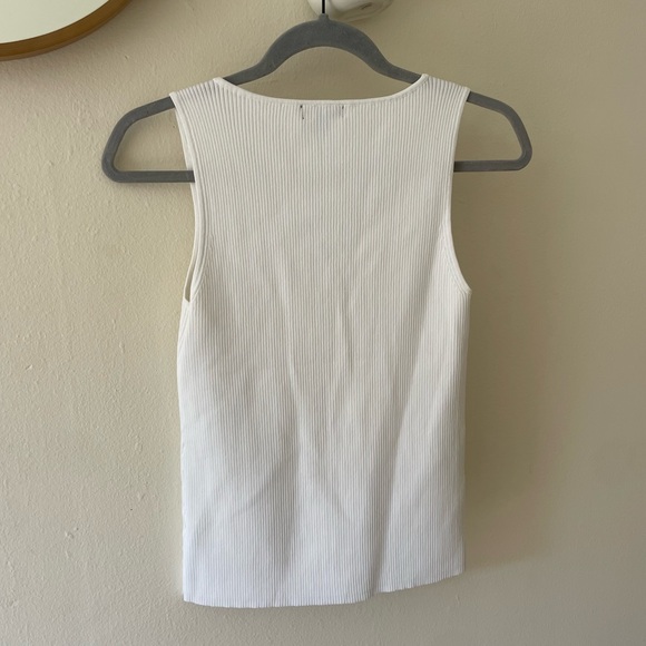 Halogen Ivory Ribbed Tank Top - Picture 3 of 3